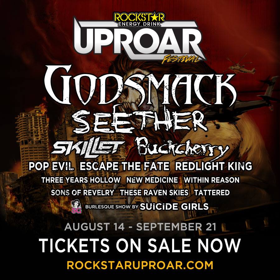 The Lineup of the 2014 Rockstar Energy Drink UPROAR Festival has been  announced! - Unsung Melody