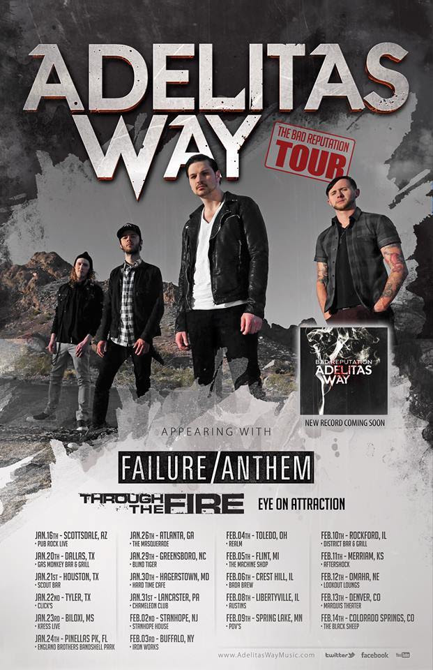 Adelitas Way Announces Dates Of "The Bad Reputation Tour" & Premiere